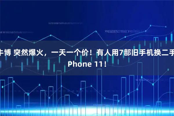 牛博 突然爆火，一天一个价！有人用7部旧手机换二手iPhone 11！